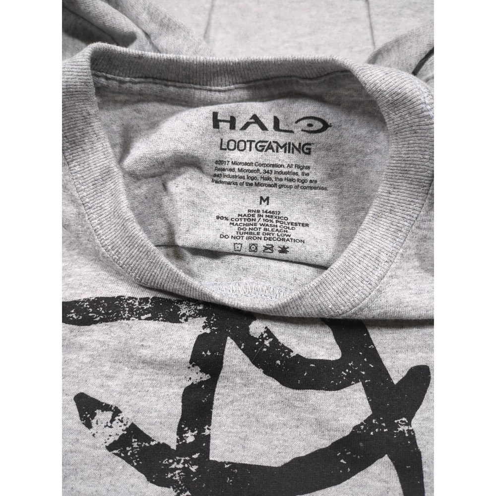 Loot Crate Halo Mark of Shame Distressed Symbol Arbiter Adult Men Medium T-Shirt